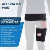 1 /2 Pcs Unisex Adjustable Hip Brace Thigh Compression Sleeve Pink Iolaus
