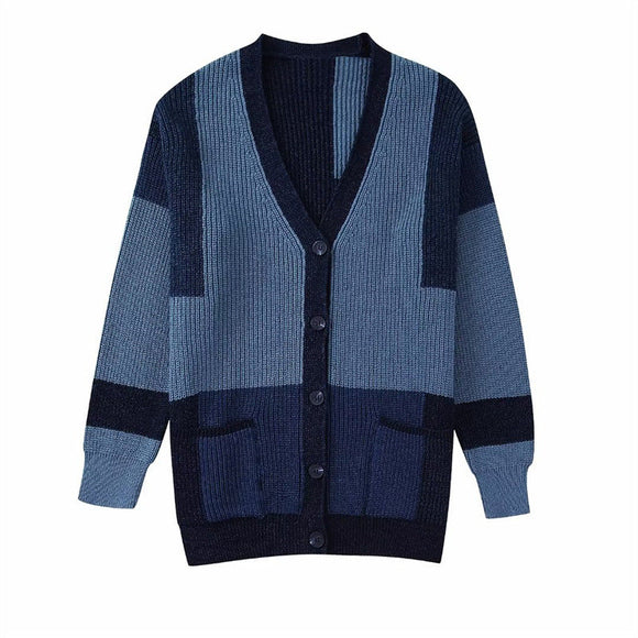Winter V-Neck Single Breasted Cardigan