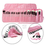 Sculptor 32 Piece High Quality Wooden Makeup Brush Set Salmon Lucky