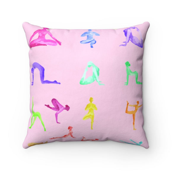 Yoga Sanctuary Square Pillow Yellow Pandora