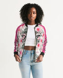 TROPICS OF OZ - INTO THE WILD Women's Bomber Jacket Beige Snowdrop
