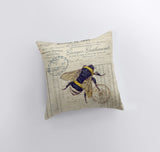 Bee | Honey Bee | Pillow Cover | Pillow | Farmhouse Decor | Home Décor Maroon Abderus