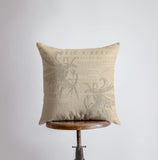 Lily Flower | Lily Flowers | Pillow Cover | Floral | Vintage | Maroon Abderus