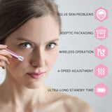 Microneedling Pen Electric Derma Pen with 7 Replacement Cartridges Pink Iolaus