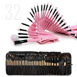 Sculptor 32 Piece High Quality Wooden Makeup Brush Set Salmon Lucky