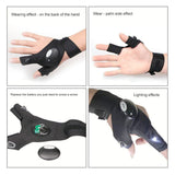 Flash Light LED Gloves Multipurpose Yellow Pandora