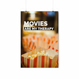 Movies Are My Therapy Poster Yellow Pandora