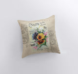 Flower | Pansie | Pillow Cover | Flower Decor | Floral | Farmhouse