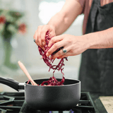 Better Chef 1.5Qt Aluminum Sauce Pan with Glass Lid Sky Iapetus