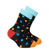 Kids Black Sky Dot Socks Orchid Erebus