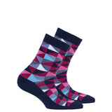 Kids Red Triangle Socks Orchid Erebus