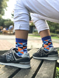 Kids Blue Triangle Socks Orchid Erebus
