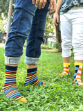 Kids Canary Square Socks Orchid Erebus