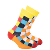 Kids Canary Square Socks Orchid Erebus