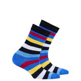 Kids Blue Rainbow Stripe Socks Orchid Erebus