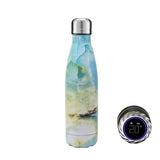 Aquaala UV Water Bottle With Temp Cap Salmon Lucky