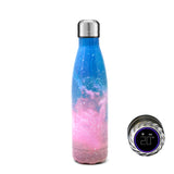 Aquaala UV Water Bottle With Temp Cap Salmon Lucky