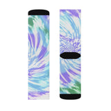 Purple Tie Dye Novelty Socks