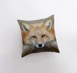 Fox Face | Pillow Cover | Fox Decor | Throw Pillow | Wilderness | Maroon Abderus