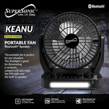 Supersonic Solar-Powered BT Speaker with FM Radio LED Flashlight & Fan