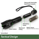 EcoGear FX TK120 LED Tactical Flashlight with Strobe 2-Pack