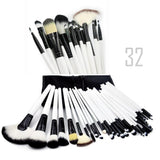 Sculptor 32 Piece High Quality Wooden Makeup Brush Set Salmon Lucky