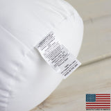 8x16 | Bolster Angel Hair Insert | Indoor Outdoor Down Alternative Maroon Abderus