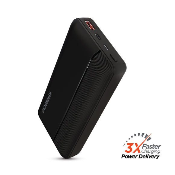 Hypergear 20000mAh 20W PD + USB Power Bank Black