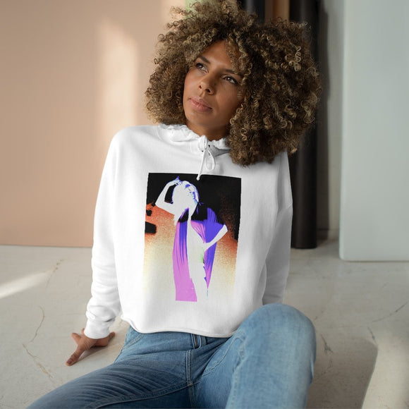 Neon Bella Crop Hoodie