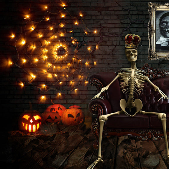 Halloween ELED Spider Web String Light 5v Remote Control