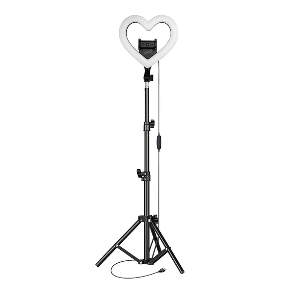 PRO Live Stream 10” Heart Shaped Selfie Ring Light
