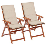 Garden Chair Cushions 2 pcs Taupe 47.2"x19.7"x1.2"