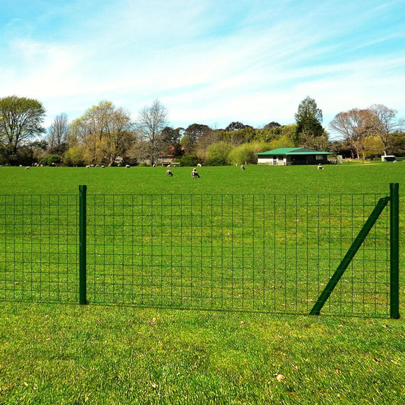 Euro Fence Steel 82ft x 2.6ft Green