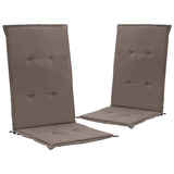 Garden Chair Cushions 2 pcs Taupe 47.2"x19.7"x1.2"