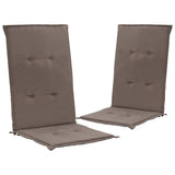 Garden Chair Cushions 2 pcs Taupe 47.2"x19.7"x1.2"