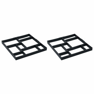 Pavement Moulds 2 pcs 15.7"x15.7"x1.6" Plastic