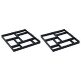 Pavement Moulds 2 pcs 15.7"x15.7"x1.6" Plastic