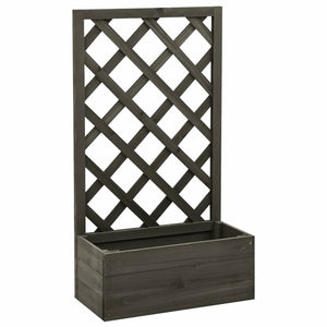 Garden Trellis Planter Orange 19.7"x9.8"x35.4" Solid Firwood