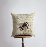 Bee | Honey Bee | Pillow Cover | Pillow | Farmhouse Decor | Home Décor Maroon Abderus