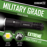EcoGear FX TK2000 USB Rechargeable LED Tactical Flashlight