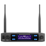 Supersonic VHF Dual Fixed Channel Professional Wireless Microphone wit