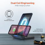HyperGear Wireless Fast Charging Stand Black