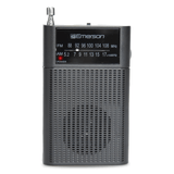 Emerson Portable AMFM Radio with Built-In Speaker and Easy Removable B