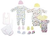 Newborn Baby Girls 11 Pc Layette Baby Shower Gift Emerald Clover