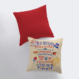 Fourth of July | Pillow Cover | Memorial Gift | Throw Pillow | Home Maroon Abderus