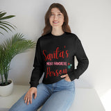Women's "Santa's Most Favorite Person" Sweatshirt