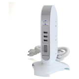 Emerson 5-Outlet + USB Charging Tower with Surge Protection and On/ Of