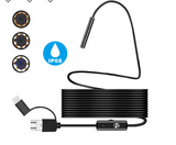 Endoscope 3 In 1 USB Micro USB Type-C Borescope Maroon Asteria