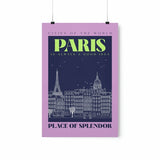Paris City Outline Poster