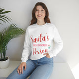Women's "Santa's Most Favorite Person" Sweatshirt